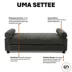 Club Nine Pets Uma Orthopedic Settee Dog Bed image thumbnail 6