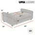 Club Nine Pets Uma Orthopedic Settee Dog Bed image thumbnail 7