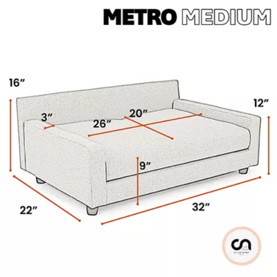 Club Nine Pets Metro Orthopedic Dog Sofa Bed - Image 8