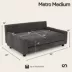 Club Nine Pets Metro Gray Sofa Orthopedic Extra Large Dog Bed image thumbnail 10