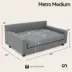 Club Nine Pets Metro Gray Sofa Orthopedic Extra Large Dog Bed image thumbnail 10