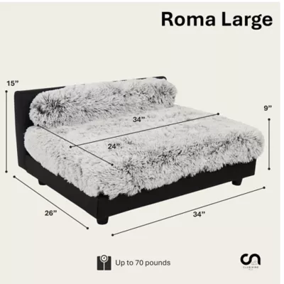 Club Nine Pets Roma Elevated Orthopedic Dog Bed - Image 10