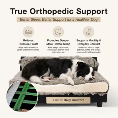 Club Nine Pets Roma Elevated Orthopedic Dog Bed - Image 5