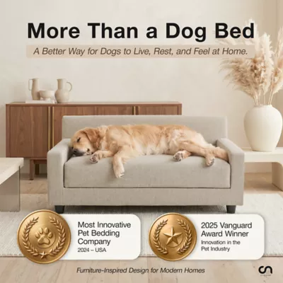 Club Nine Pets Metro Gray Sofa Orthopedic Extra Large Dog Bed - Image 9