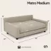 Club Nine Pets Metro Gray Sofa Orthopedic Extra Large Dog Bed image thumbnail 10