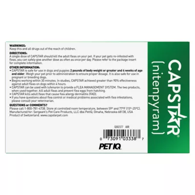 Product Capstar™ Over 25 lbs Dog Flea Treatment