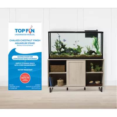 Product Top Fin® Chalked Chestnut Finish Aquarium Stand