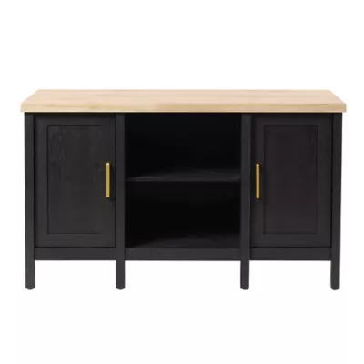 Product Top Fin® Bow Front Raven Oak Finish Aquarium Stand