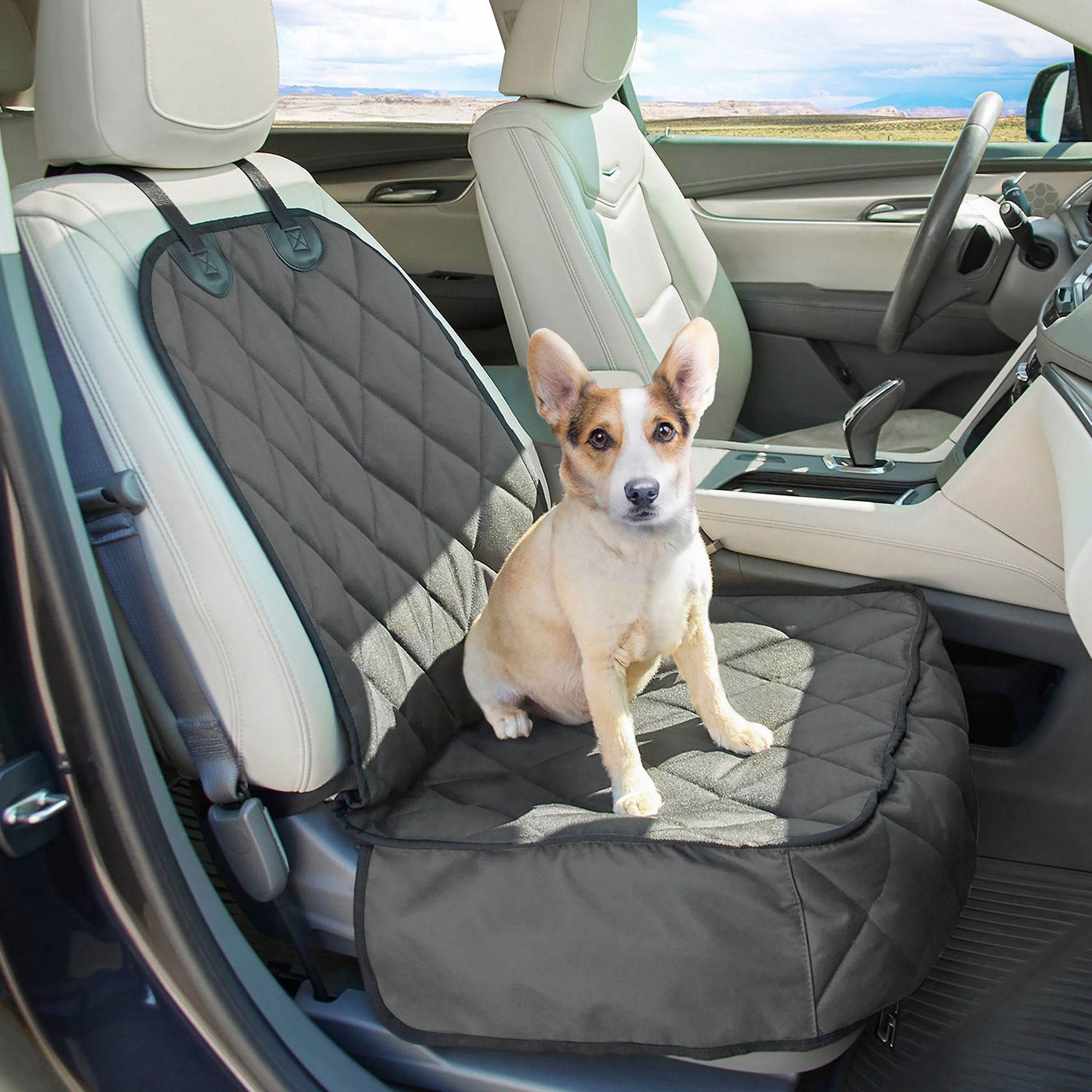 Animals&car 170007 Protezione Sedile Anteriore Auto – Impermeabile – Antipeli E Antigraffio – Con Airbag Compatibile - 5