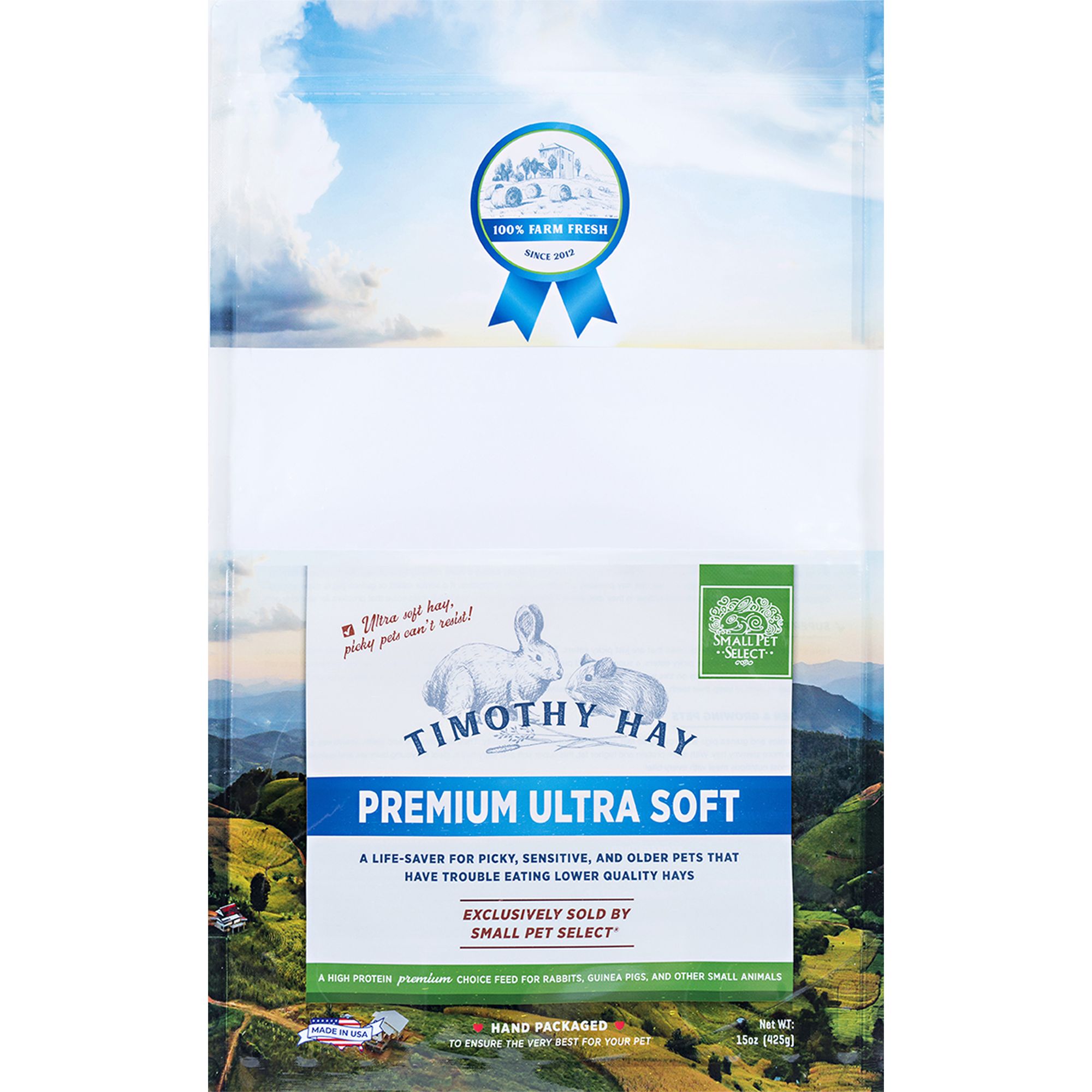 Small Pet Select Premium Ultra Soft Timothy Hay - Rabbit & Guinea Pig Food - thumbnail 3