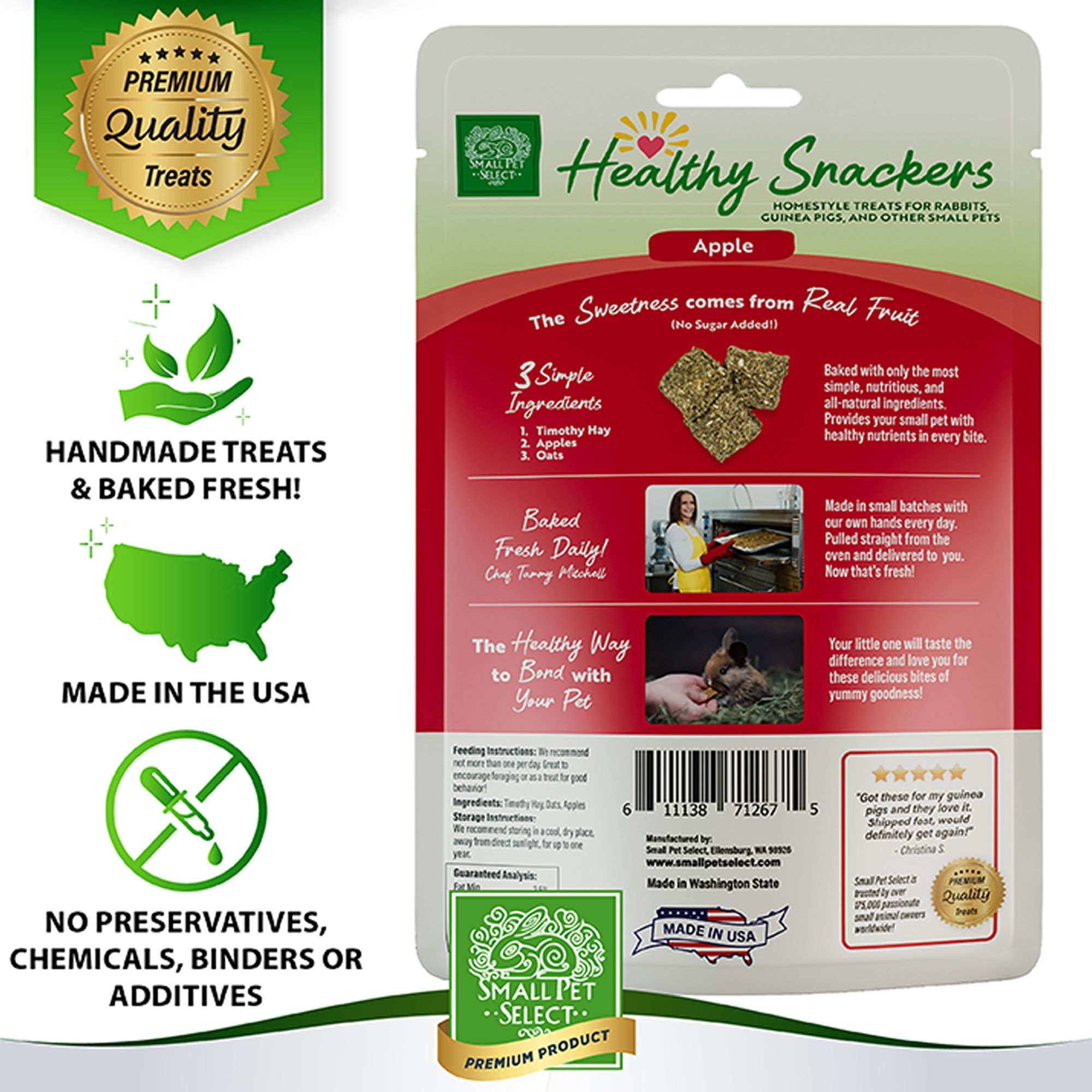 Small Pet Select Healthy Snackers - Apple - thumbnail 4