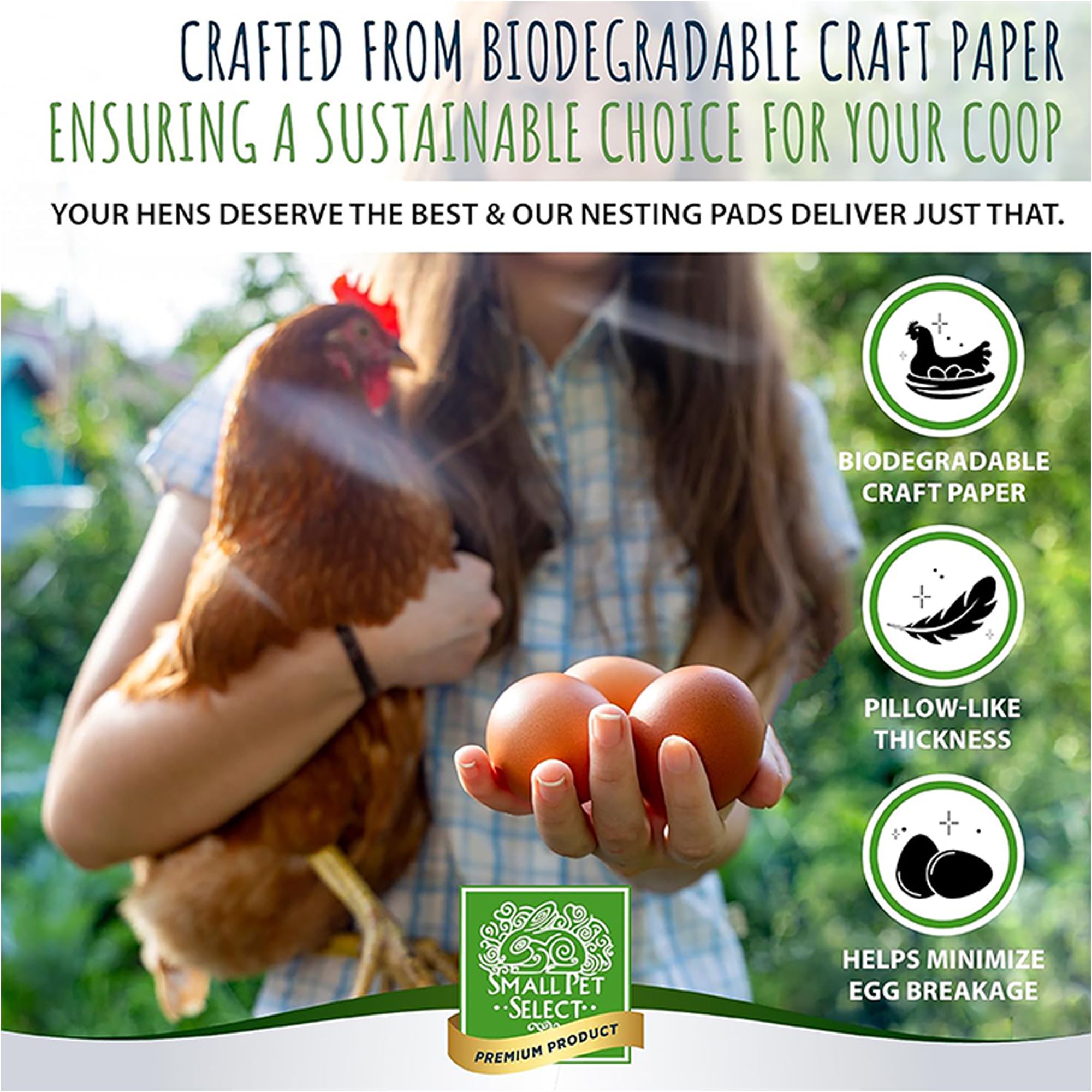 Small Pet Select Chicken Nesting Pads for Chicken Nesting & Egg Collection - thumbnail 2
