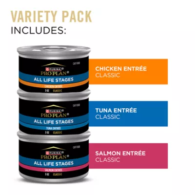 Product Purina Pro Plan Cat - All Life Stages, Pate, Variety Pack, 24 CT, 72 OZ