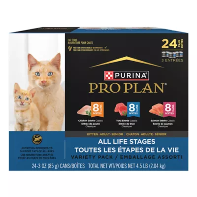 Product Purina Pro Plan Cat - All Life Stages, Pate, Variety Pack, 24 CT, 72 OZ