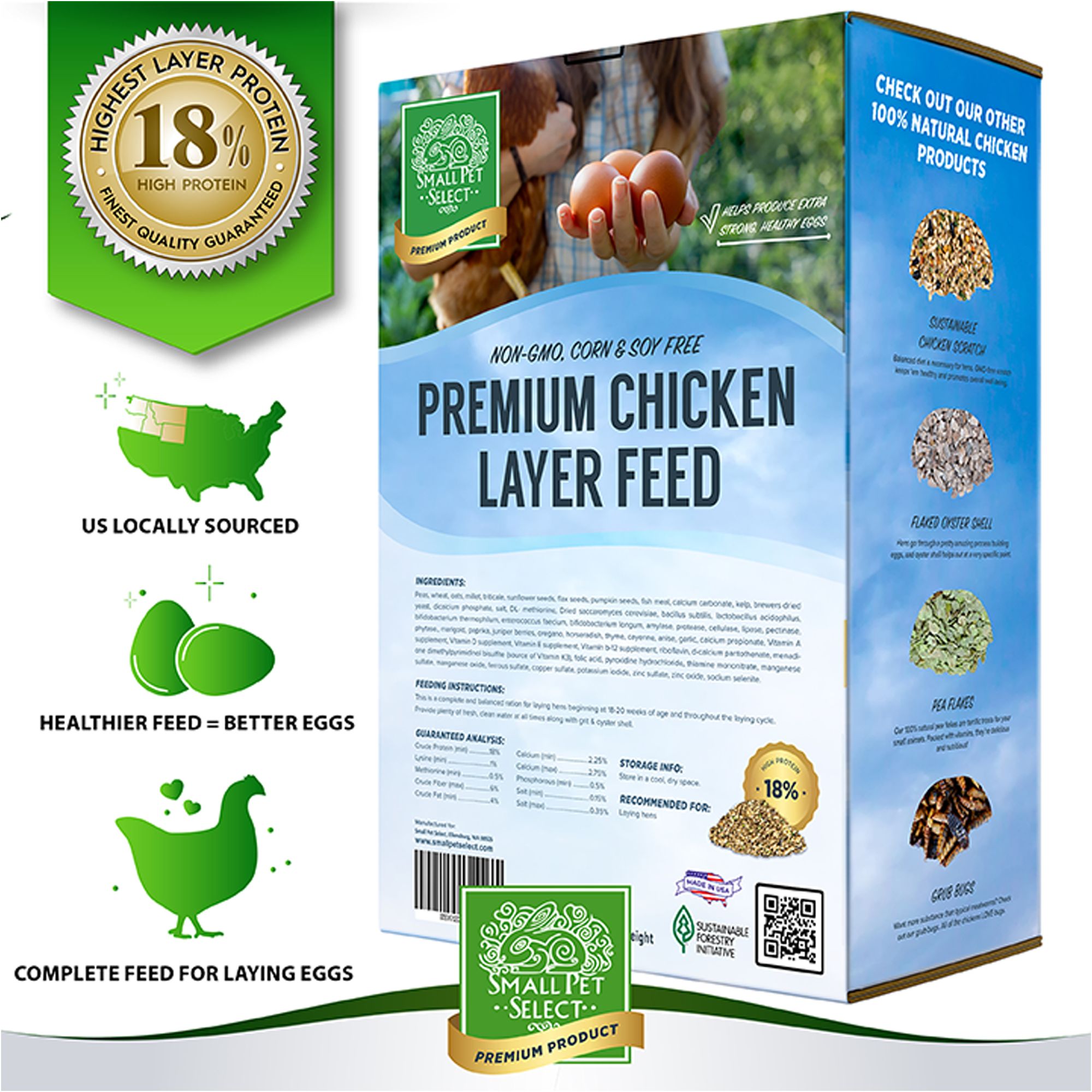 Small Pet Select Chicken Layer Feed Pellets - thumbnail 5