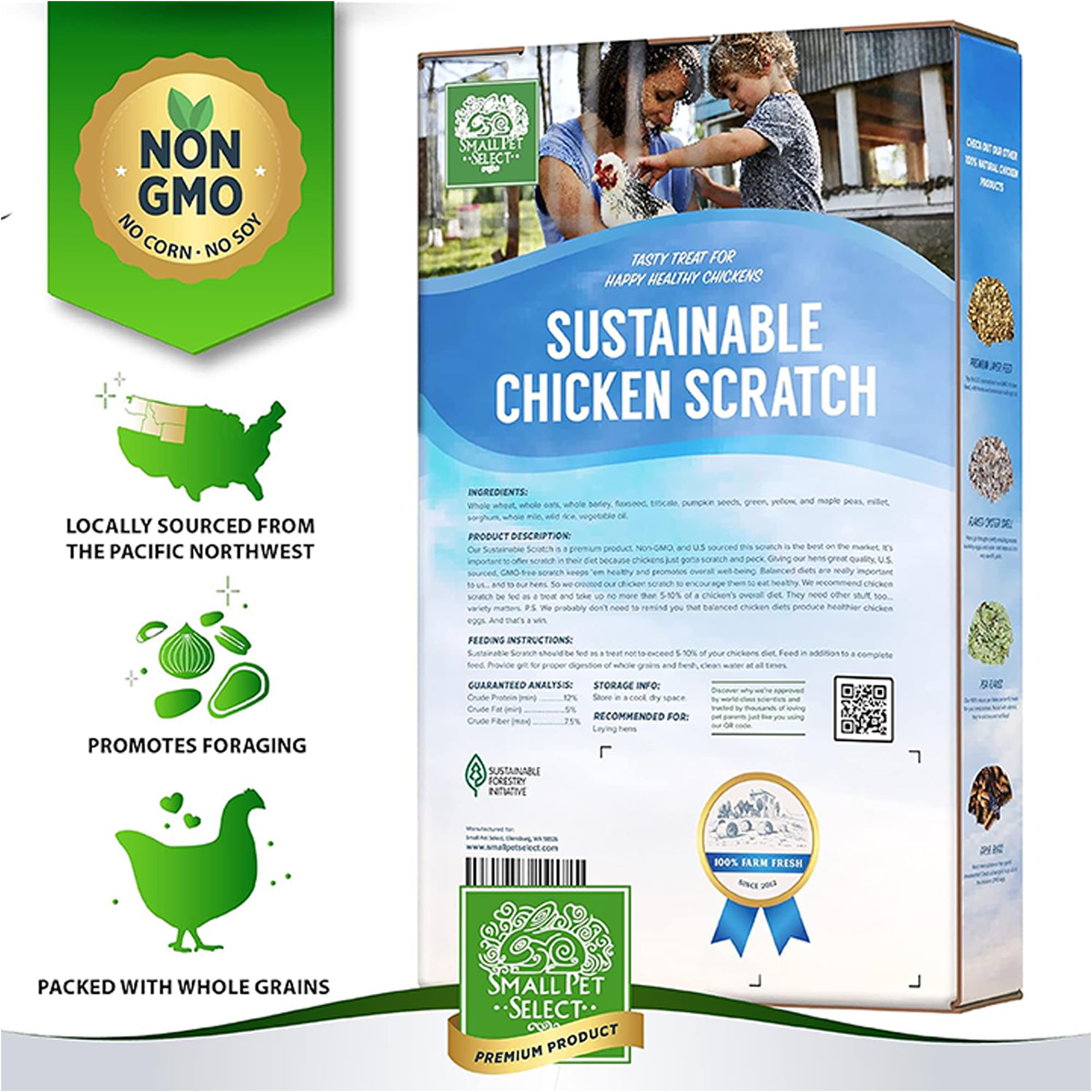 Small Pet Select Sustainable Chicken Scratch - thumbnail 3