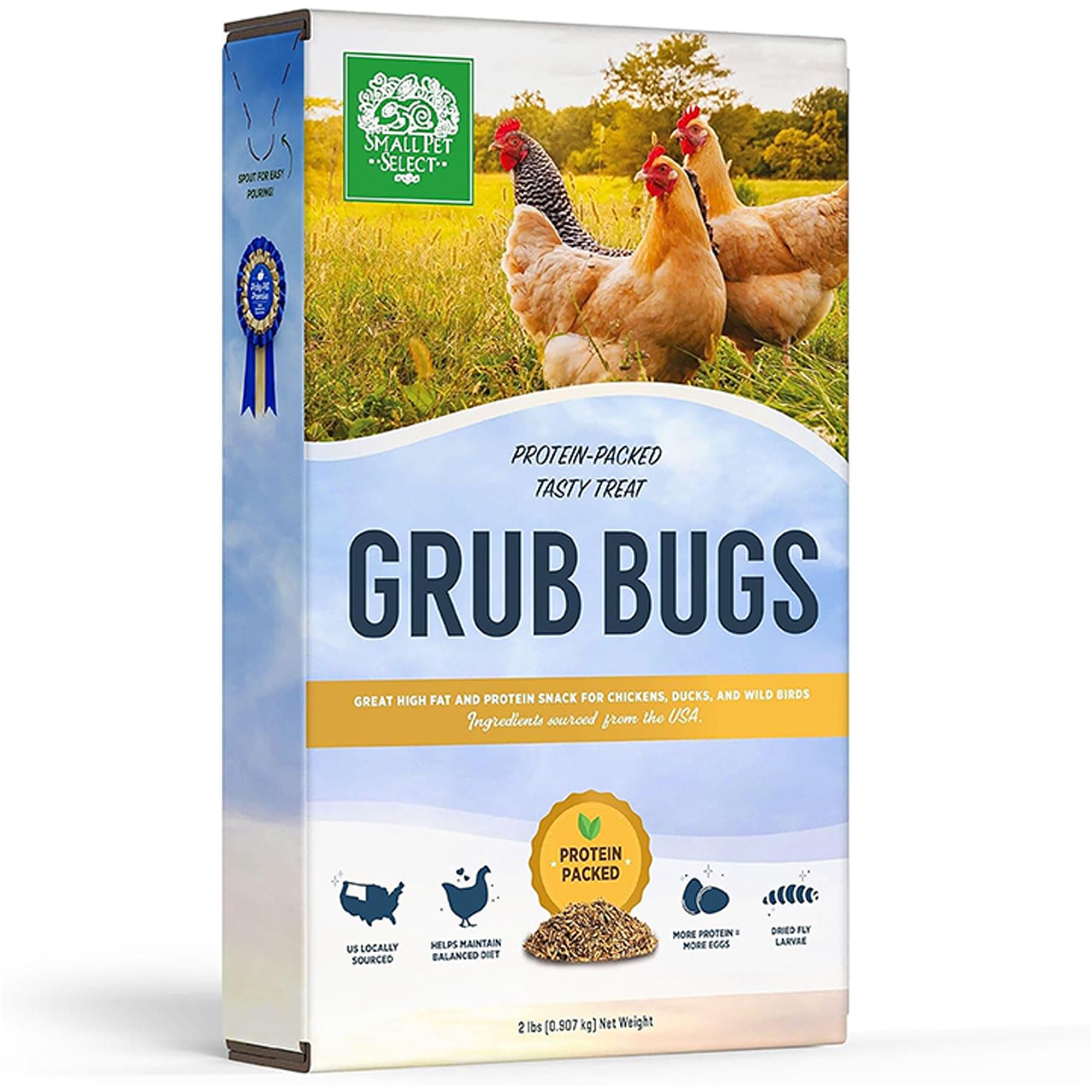 Small Pet Select Grub Bugs, Black Soldier Fly Larvae - Chicken & Poultry Feed - thumbnail 8