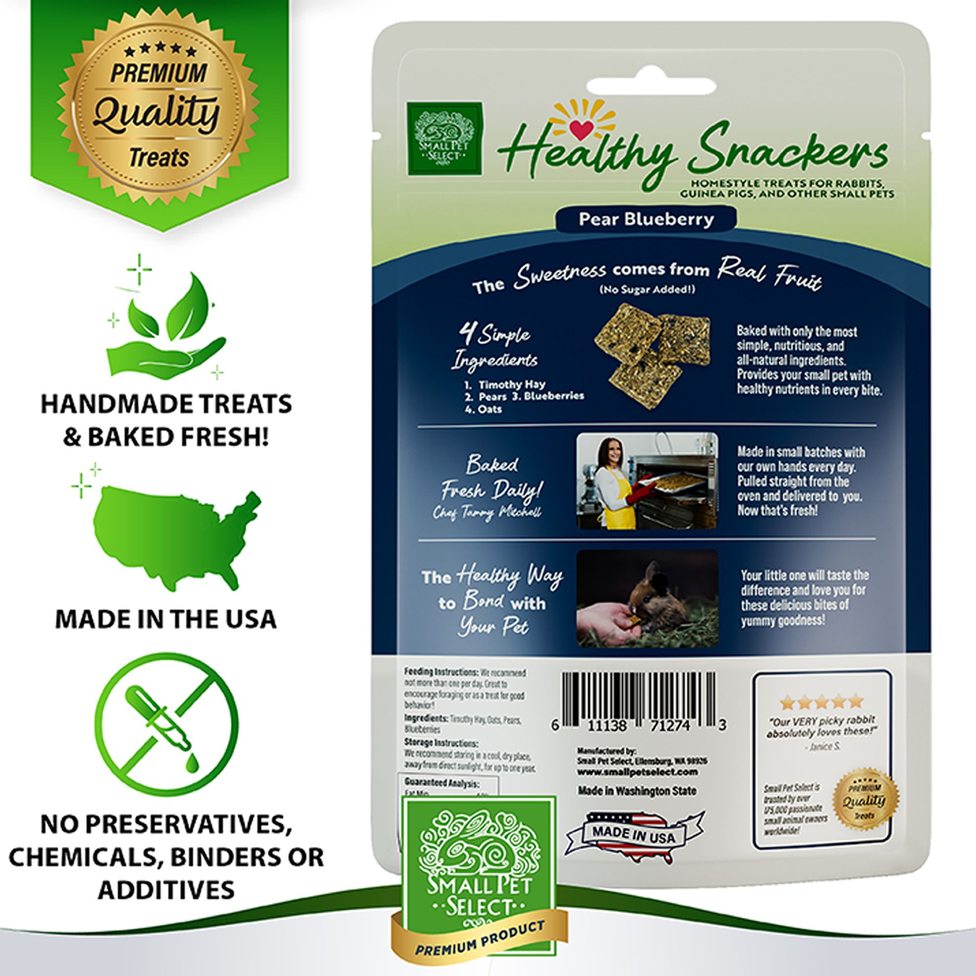 Small Pet Select Healthy Snackers Small Pet Treats 2 oz - thumbnail 4