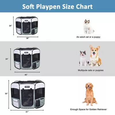 Product Jespet Collapsible Soft-Sided Playpen W/Carry Bag