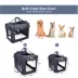 Jespet 3-Door Dog Crate - Folding Metal Kennel image thumbnail 3