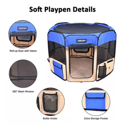 Product Jespet Collapsible Soft-Sided Playpen W/Carry Bag
