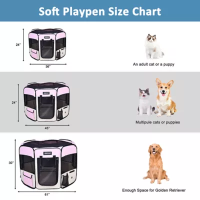 Product Jespet Collapsible Soft-Sided Playpen W/Carry Bag