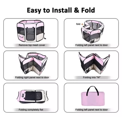 Product Jespet Collapsible Soft-Sided Playpen W/Carry Bag