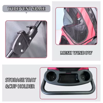 Product Jespet 4-Wheel Pet Stroller