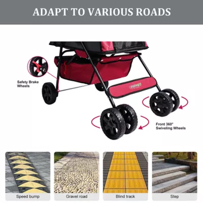 Product Jespet 4-Wheel Pet Stroller