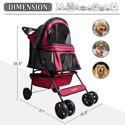 Product Jespet 4-Wheel Pet Stroller