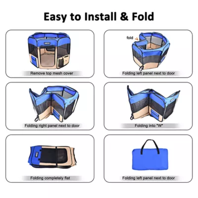 Product Jespet Collapsible Soft-Sided Playpen W/Carry Bag
