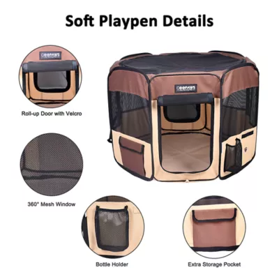 Product Jespet Collapsible Soft-Sided Playpen W/Carry Bag