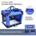 Jespet 3-Door Dog Crate - Folding Metal Kennel image thumbnail 3