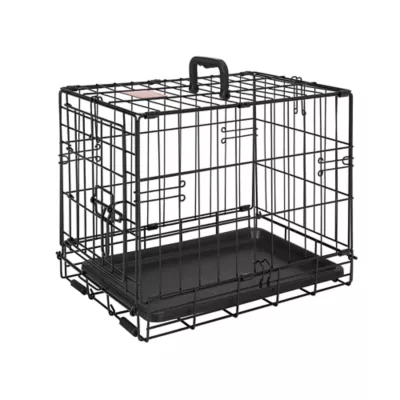 Top Paw® Single Door Folding Wire Dog Crate - Leak Prof Tray; Metal, Collapsible, X-Small - XX Large - Image 1