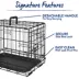 Top Paw® Single Door Folding Wire Dog Crate - Leak Prof Tray; Metal, Collapsible, X-Small - XX Large image thumbnail 5