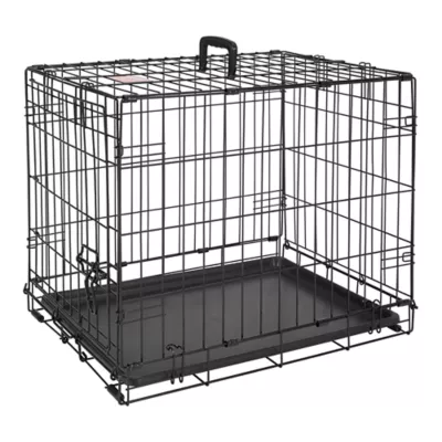 Top Paw® Single Door Folding Wire Dog Crate - Leak Prof Tray; Metal, Collapsible, X-Small - XX Large - Image 1