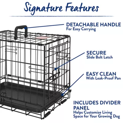 Top Paw® Single Door Folding Wire Dog Crate - Leak Prof Tray; Metal, Collapsible, X-Small - XX Large - Image 5