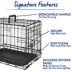 Top Paw® Single Door Folding Wire Dog Crate - Leak Prof Tray; Metal, Collapsible, X-Small - XX Large image thumbnail 5