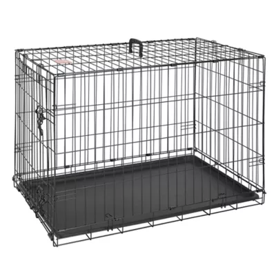 Top Paw® Single Door Folding Wire Dog Crate - Leak Prof Tray; Metal, Collapsible, X-Small - XX Large - Image 1