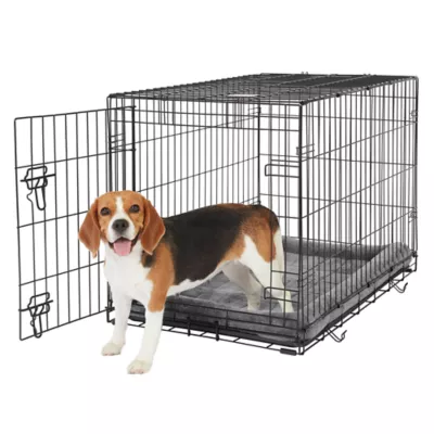 Top Paw® Single Door Folding Wire Dog Crate - Leak Prof Tray; Metal, Collapsible, X-Small - XX Large - Image 2