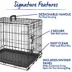 Top Paw® Single Door Folding Wire Dog Crate - Leak Prof Tray; Metal, Collapsible, X-Small - XX Large image thumbnail 5