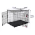 KONG® Ultra-Strong & Durable Double Door Wire Dog Crate w/ Divider Panel - Small, Medium, Large, X-L image thumbnail 4