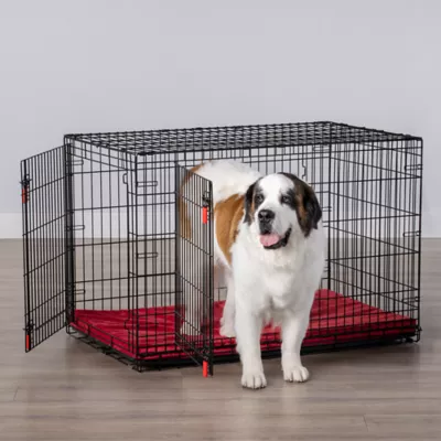 KONG® Ultra-Strong & Durable Double Door Wire Dog Crate w/ Divider Panel - Small, Medium, Large, X-L - Image 1