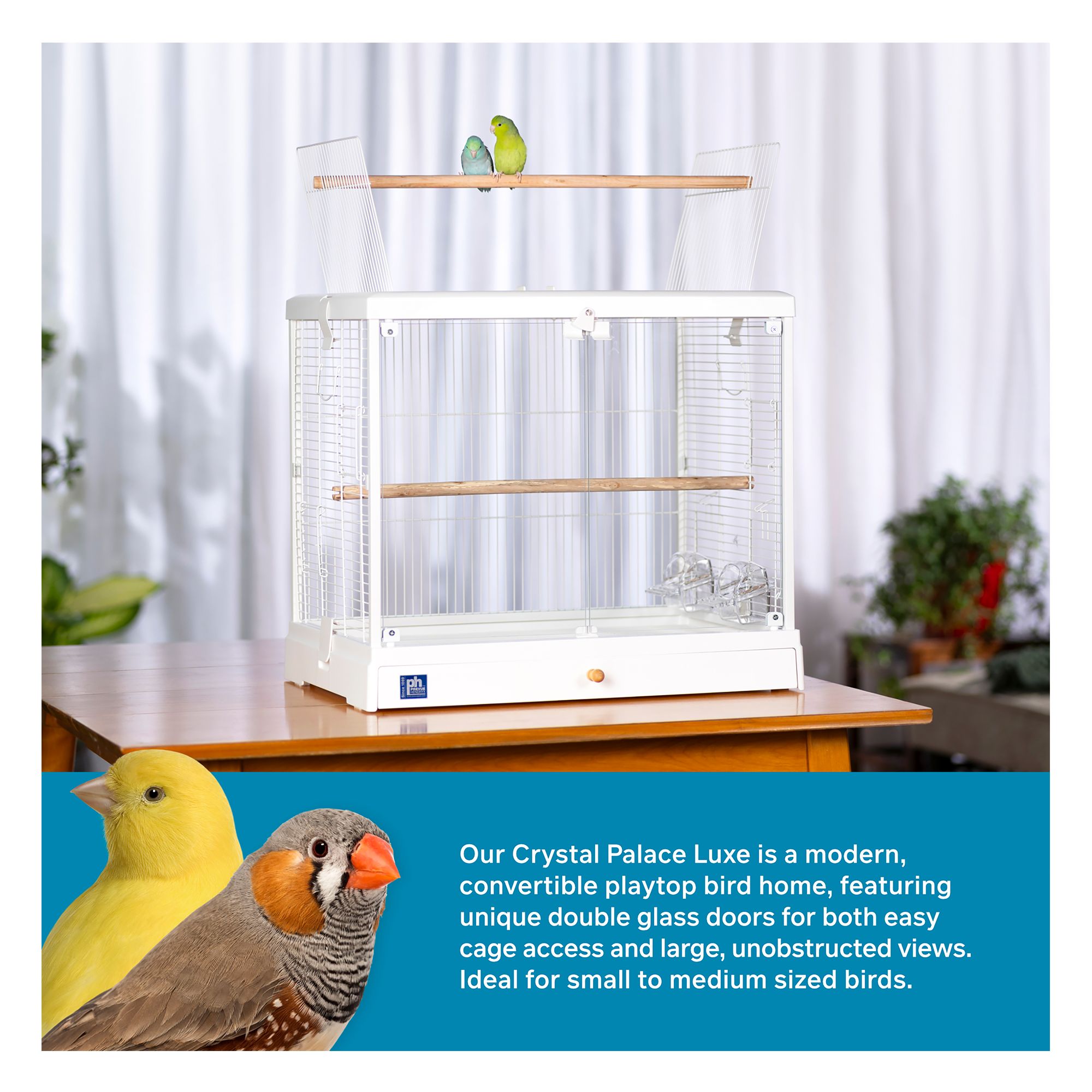 Prevue Pet Products Crystal Palace Luxe for Medium Birds - thumbnail 2