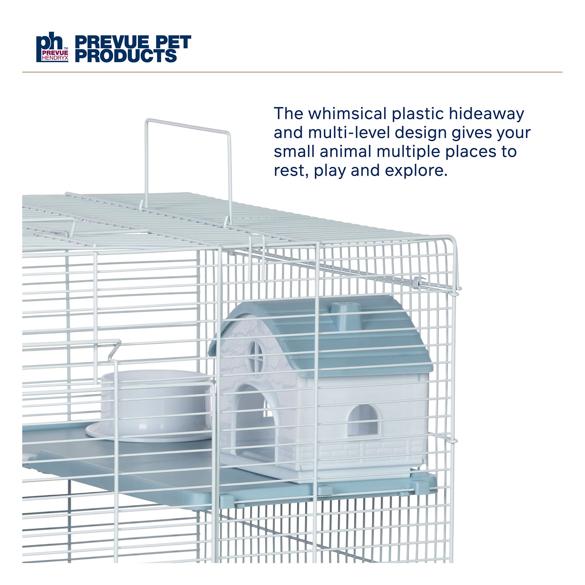 Hamster Haven 3 Story Deluxe Home - Multi-Level Small Pet Cage - thumbnail 4
