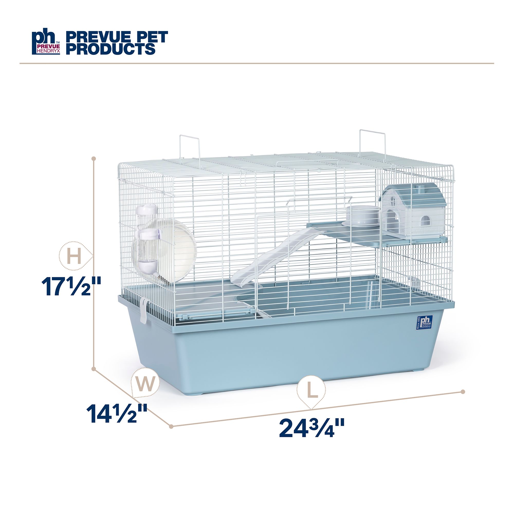 Hamster Haven 3 Story Deluxe Home - Multi-Level Small Pet Cage - thumbnail 6