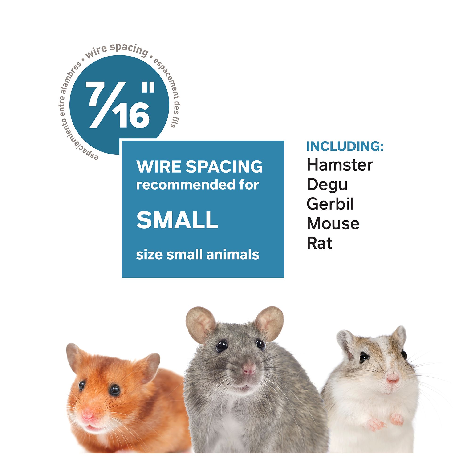Hamster Haven 3 Story Deluxe Home - Multi-Level Small Pet Cage - thumbnail 7