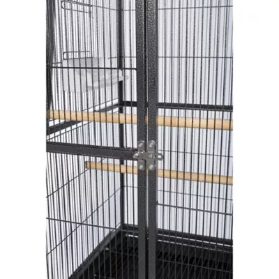Product Prevue Pet Products Powder Coated Steel Construction Flight Cage with Stand Black Hammertone