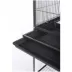 Prevue Pet Products Powder Coated Steel Construction Flight Cage with Stand Black Hammertone image thumbnail 7