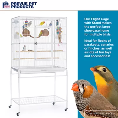 Product  Prevue Pet Products Flight Cage with Stand White